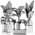 Exquisite Alocasia Macrorrhiza Collection 3D model small image 4