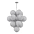 Mid Century White Glass Chandelier 3D model small image 2