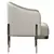 Classic Oxford Armchair 3D model small image 3