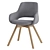 Elegant Comfort Jima Chair 3D model small image 1