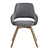 Elegant Comfort Jima Chair 3D model small image 2