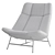 Comfort Rest: Soft Facet Lounge Chair 3D model small image 6