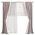 Elegant Velvet Curtain 3D model small image 1