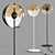 Theia P Black Floor Lamp by Marset 3D model small image 1