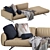 Flexform Soft Dream Chaise Lounge: Unparalleled Comfort & Elegance 3D model small image 1