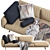 Flexform Soft Dream Chaise Lounge: Unparalleled Comfort & Elegance 3D model small image 3