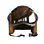 Pro Leather Moto Helmet 3D model small image 4