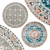 Circular Carpet | Vintage Archive Collection 3D model small image 1