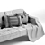 Elegant Alto Piano 2-Seater Sofa 3D model small image 5