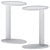 Elegant Metal Side Table Oliver 3D model small image 3
