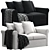 Harlanda 2-Seat Sofa: Elegant & Compact 3D model small image 1