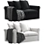 Harlanda 2-Seat Sofa: Elegant & Compact 3D model small image 7