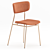 Retro Chic Fifties Chair 3D model small image 2