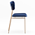 Retro Chic Fifties Chair 3D model small image 5