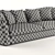 Elegant Vintage Sofa 3D model small image 6