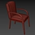 Parigi Dining Armchair: Elegant and Comfortable 3D model small image 3