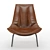 Luxury Leather Beal Armchair 3D model small image 2