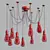 Elegant 10-Light Cable Chandelier 3D model small image 6