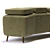 Modern Poly-Sofa: Sleek Design 3D model small image 3