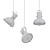 Swivel Aluminium Pendant Lamp 3D model small image 2