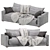 Elegant Linteloo Mauro 2-Seat Sofa 3D model small image 2