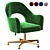 Modern Fayette Swivel Desk Chair 3D model small image 1