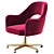 Modern Fayette Swivel Desk Chair 3D model small image 6