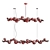 Sparkling Linear Chandelier Collection 3D model small image 2