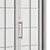 White Vintage Glass Door Set 3D model small image 3