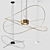 Axolight Hoops SP Gold 2 Pendant: Sleek Italian Design 3D model small image 1