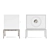 Chic Channing Large End Table 3D model small image 3