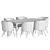 Elegant Dining Set 102: Stylish, Versatile, and Durable 3D model small image 5