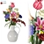 Spline-Edit Poly Flower Vase 3D model small image 1