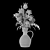 Spline-Edit Poly Flower Vase 3D model small image 4