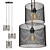 Modern Lucide Baskett Chandelier: Elegant Edison Lighting 3D model small image 1