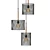 Modern Lucide Baskett Chandelier: Elegant Edison Lighting 3D model small image 2