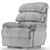 Comfy Recliner Sofa: Single Seater 3D model small image 5