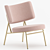 Sleek Coco Lounge Chair 3D model small image 2