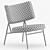 Sleek Coco Lounge Chair 3D model small image 4