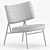 Sleek Coco Lounge Chair 3D model small image 5