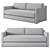 Skipton Sofa: Modern Comfort & Convenient Design 3D model small image 2