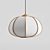 Bamboo Pendant Light: Minimalist Eco-Chic 3D model small image 1