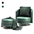 Elegant Armchair Render 3D Model 3D model small image 1