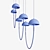 Elegant Champignon Pendant Light 3D model small image 4