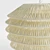 Rattan Tiered Pendant Light 3D model small image 5