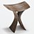 Torii Wooden Chair: Elegant Italian Design 3D model small image 2