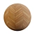 Teak Chevron Wood Tile 3D model small image 5