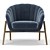 Elegant Cassia Armchair: Stylish Comfort for Every Space 3D model small image 3