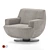 Muffa Armchair: Modern Elegance by BORG 3D model small image 1