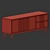 Nord Deluxe 2-Door Sideboard 3D model small image 3